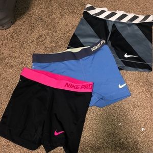 3 pairs of Nike spandex